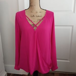 NWOT! Worthington High-Low Blouse (Size M)